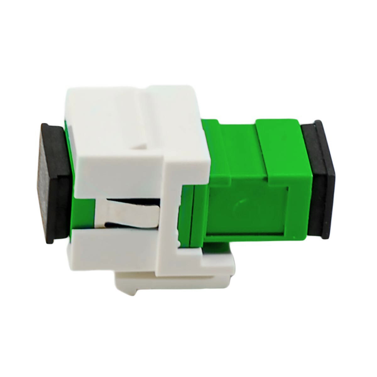 Fiber optic keystone insert, Simplex SC/APC, Single-mode, White